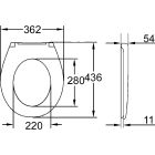 Készlet falsík alatti keret öblítőgombbal Grohe Solido 38811KF0, WC csésze Grohe Bau Ceramic 39427000, 39493000