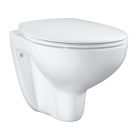 Készlet falsík alatti keret öblítőgombbal Grohe Rapid SL 39449000, WC csésze lassú záródású ülőkével Grohe Bau Ceramic 39351000