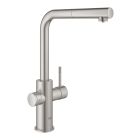 Készlet konyhai csaptelep szűrővel Grohe Blue 31539DC0, gránit mosogató Grohe K700 31655AP0