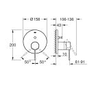 Készlet kád és zuhany csaptelep Grohe Essence 24058001, fejzuhany Grohe Vitalio Start Shower System 26815000, 35600000, 27851000, 26962001, 2794610E, 28741002