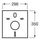 Készlet WC csésze Roca Meridian A346244000, beépíthető keret Roca Duplo A890070020, A8012AC00B, A890189206, A890063000