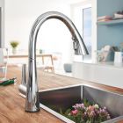 Készlet konyhai csaptelep Grohe Zedra 32294002, gránit mosogató Grohe K700 31654AP0