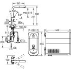 Készlet kezdőkészlet konyhai csapteleppel Grohe Blue 31539000, acél mosogató Grohe K700 31726SD0