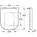 Zestaw Grohe Solido stelaż podtynkowy WC z przyciskiem Even chrom i miska WC wisząca z deską biała (39930000, 3920600H, 39331001)