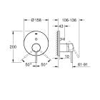 Készlet fejzuhany karral Grohe Rainshower 26558AL0, kád és zuhany csaptelep Grohe Essence 24058AL1, 26574AL0, 26658AL0, 28362A01