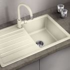 Készlet gránit mosogató Blanco Legra 45 S 522201, konyhai csaptelep Oltens Litla 35204300