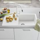 Készlet gránit mosogató Blanco Legra XL 6 S 523328, konyhai csaptelep Oltens Lista 35202100