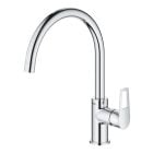 Készlet gránit mosogató Grohe K400 31639AP0, konyhai csaptelep Grohe Bauloop 31368001