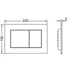 Készlet beépíthető keret Tece Base 9400407, WC csésze lassú záródású ülőkével Omnires Fontana FONTANAMWBP, 9240407