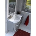 Készlet szekrény Oristo Opal OR30-SD4S-90-1-P, mosdótál Oristo Opal UME-OP-90-92-P