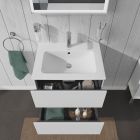 Készlet szekrény Duravit L-Cube LC624002222, mosdótál Duravit ME by Starck 2336630000