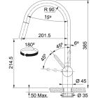 Készlet acél mosogató Franke Box 127.0369.295, konyhai csaptelep Franke Leda Neo 115.0590.047, 112.0545.792