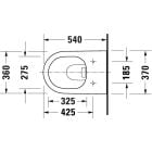 Készlet beépíthető keret Duravit DuraSystem WD1011000000, WC csésze lassú záródású ülőkével Duravit D-Neo 45770900A1, WD5001031000