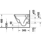 Készlet beépíthető keret Duravit DuraSystem WD1011000000, WC csésze lassú záródású ülőkével Duravit D-Neo 45870900A1, WD5001031000