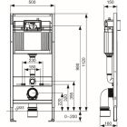 Készlet WC csésze Oltens Hamnes Stille 42521000, beépíthető keret Tece Base 9400407, 45109000, 9.240.400