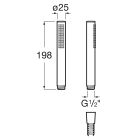 Készlet zuhanycsaptelep Roca Naia Rose Gold A5A2B96RG0, falsík alatti csaptelep elem Roca A525869403, A5B1450RG0, A5B3750RG0, A5B1350RG0, A5B3850RG0