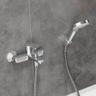 Készlet kád és zuhany csaptelep Hansgrohe Vernis Blend 71440000, zuhany készlet Hansgrohe Activera Select S 28052000