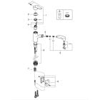 Készlet acél mosogató Grohe K700 31574SD1, konyhai csaptelep Grohe Start 30531001