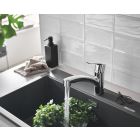 Készlet acél mosogató Grohe K700 31574SD1, konyhai csaptelep Grohe Start 30531001