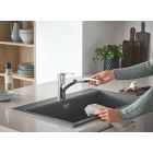 Készlet acél mosogató Grohe K700 31574SD1, konyhai csaptelep Grohe Start 30531001