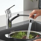 Készlet gránit mosogató Grohe K400 31639AP0, konyhai csaptelep Grohe Start 30531001