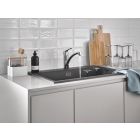 Készlet gránit mosogató Grohe K400 31639AP0, konyhai csaptelep Grohe Start 30530002