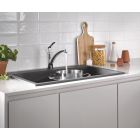 Készlet gránit mosogató Grohe K400 31639AP0, konyhai csaptelep Grohe Start 30530002