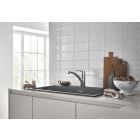 Készlet gránit mosogató Grohe K400 31639AP0, konyhai csaptelep Grohe Start 30530002