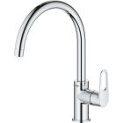 Készlet acél mosogató Grohe K700 31574SD1, konyhai csaptelep Grohe Start 31555001