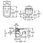 Készlet WC csésze Roca Inspira A346527630, beépíthető keret Roca Duplo One A890070020, A80152263B, A89018920P, A890063000