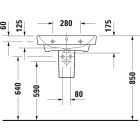 Készlet szekrény Duravit No. 1 N14381018180000, mosdótál Duravit No. 1 23756000002