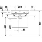 Készlet szekrény Duravit No. 1 N14381018180000, mosdótál Duravit No. 1 23756000002