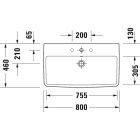 Készlet szekrény Duravit No. 1 N14283018180000, mosdótál Duravit No. 1 23758000002