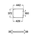 Készlet WC csésze Roca Inspira A346537620, beépíthető keret Roca Duplo One A890070020, A80153262B, A890189207, A890063000
