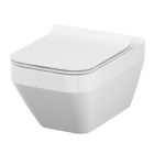 Készlet WC csésze Cersanit Crea K114-016-ECO, WC ülőke Cersanit Crea K98-0178-ECO