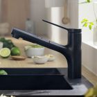 Készlet gránit mosogató Hansgrohe S 51 43431170, konyhai csaptelep Hansgrohe Zesis M33 74800670, 43927000