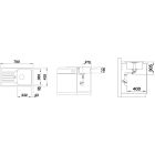 Készlet gránit mosogató Blanco Favos Mini 526078, konyhai csaptelep Hagser Emma HGR30000035