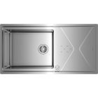 Készlet acél mosogató szifonnal Teka Brooklyn 115100023, konyhai csaptelep Teka Brooklyn 116030056