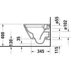 Készlet WC csésze Duravit D-Neo 25880900001, beépíthető keret Duravit DuraSystem WD1029000000, 0021690000, WD5010031000