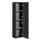 Készlet tükör Comad Apollo 2 LUSTRO APOLLO 2 900X700, szekrény Comad Adel Black ADEL BLACK 80-01-B-1D, ADEL BLACK 82-60-B-2S, UM-6289MAGIC50DP, NATURE WOTAN 89-60-46 M