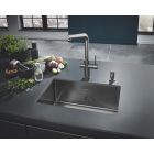 Készlet acél mosogató Grohe K700U 31574AL1, konyhai csaptelep Grohe Minta 32321AL2