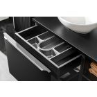 Készlet szekrény Comad Santa Fe Black SANTA FE BLACK 82-60-B-2S, mosdótál Comad Domi UN-DOMI-MW 78249MW, SANTA FE BLACK 89-60-B
