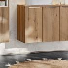 Készlet szekrény Comad Nova Oak NOVA OAK A 82-60-2D, mosdótál Comad Wiki UN-WIKI-SW, NOVA WHITE 89-60