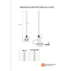 Készlet elektromos fűtés Luxrad Kastor Elektro KAST9455809003ERG, elektromos fűtőpatron Luxrad GLX GLX400B