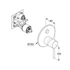 Készlet kád és zuhany csaptelep Kludi Bozz 38759N076, fejzuhany Kludi A-QA 64325N0-00, 66514N0-00, 88022, 39120N0-00, 61071N0-00, 60547N0-00