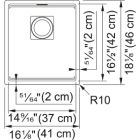 Készlet gránit mosogató Franke Kanon 125.0716.370, konyhai csaptelep Franke Eos 115.0590.045