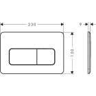 Készlet WC csésze lassú záródású ülőkével Hansgrohe EluPura Q 60293450, beépíthető keret Hansgrohe iFrame universal 01022180, 66001700