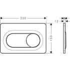 Készlet WC csésze Hansgrohe EluPura S 60193450, beépíthető keret Hansgrohe iFrame universal 01022180, 60148450, 66002700