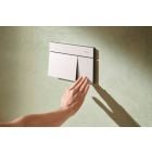 Készlet WC csésze lassú záródású ülőkével Hansgrohe EluPura Q 60293450, öblítő gomb Hansgrohe Element E 66003700, 01022180
