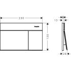 Készlet WC csésze lassú záródású ülőkével Hansgrohe EluPura Q 60293450, öblítő gomb Hansgrohe Element E 66003700, 01022180